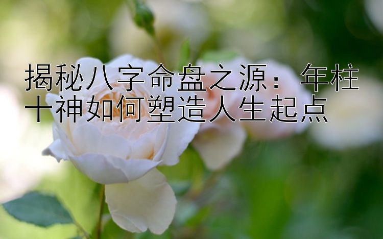 揭秘八字命盘之源：年柱十神如何塑造人生起点